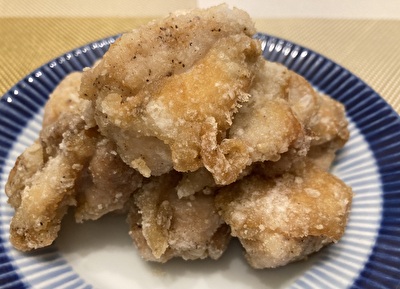 プロに学ぶレシピ 油ハネなし 少ない油だからカリッ 鶏塩から揚げ コウケンテツさんレシピ参考 いそがばまわれ